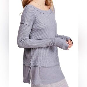 Free People North Shore Thermal Tunic Shirt